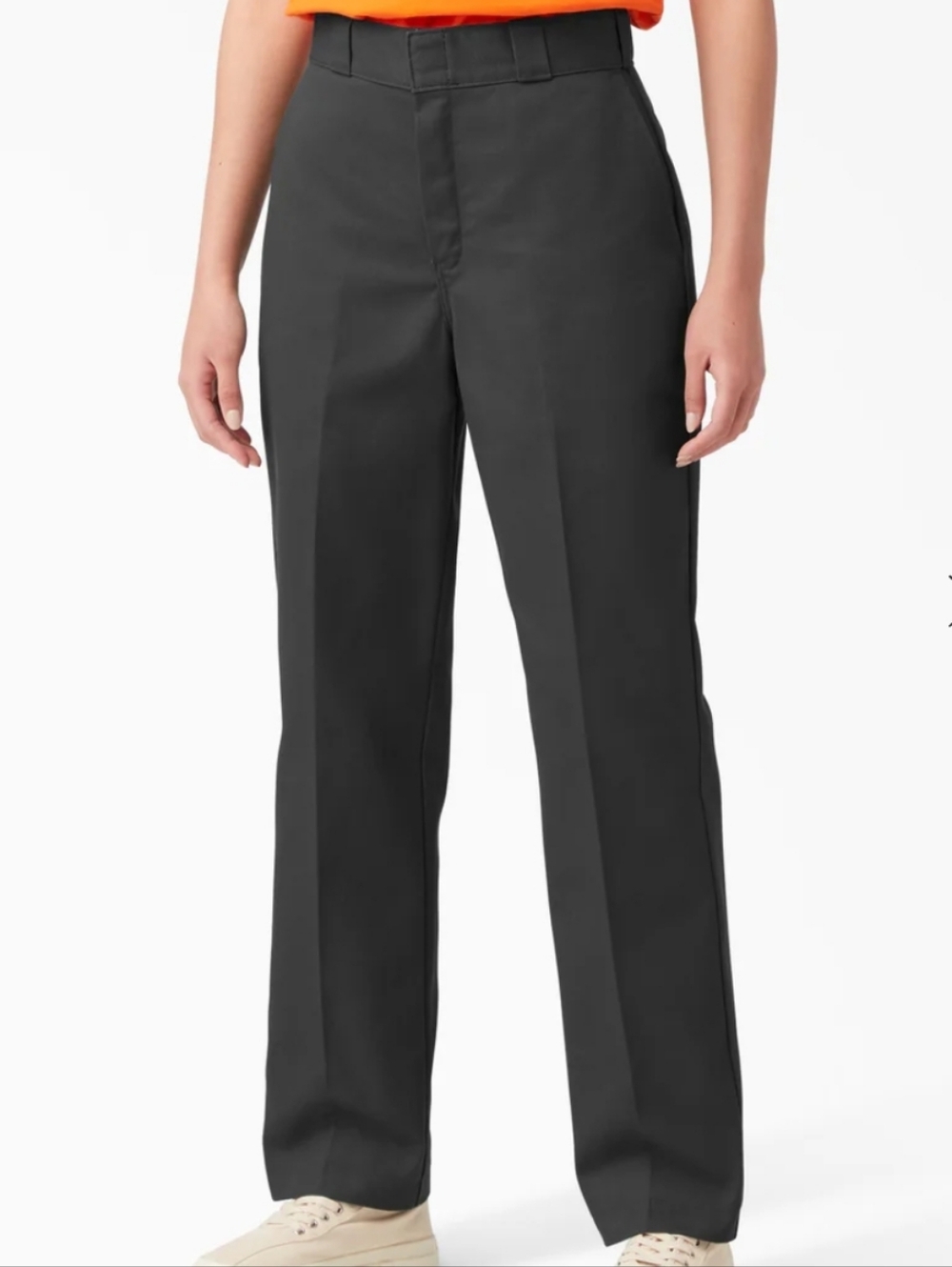 Straight-Leg Women's Work Pants in Black